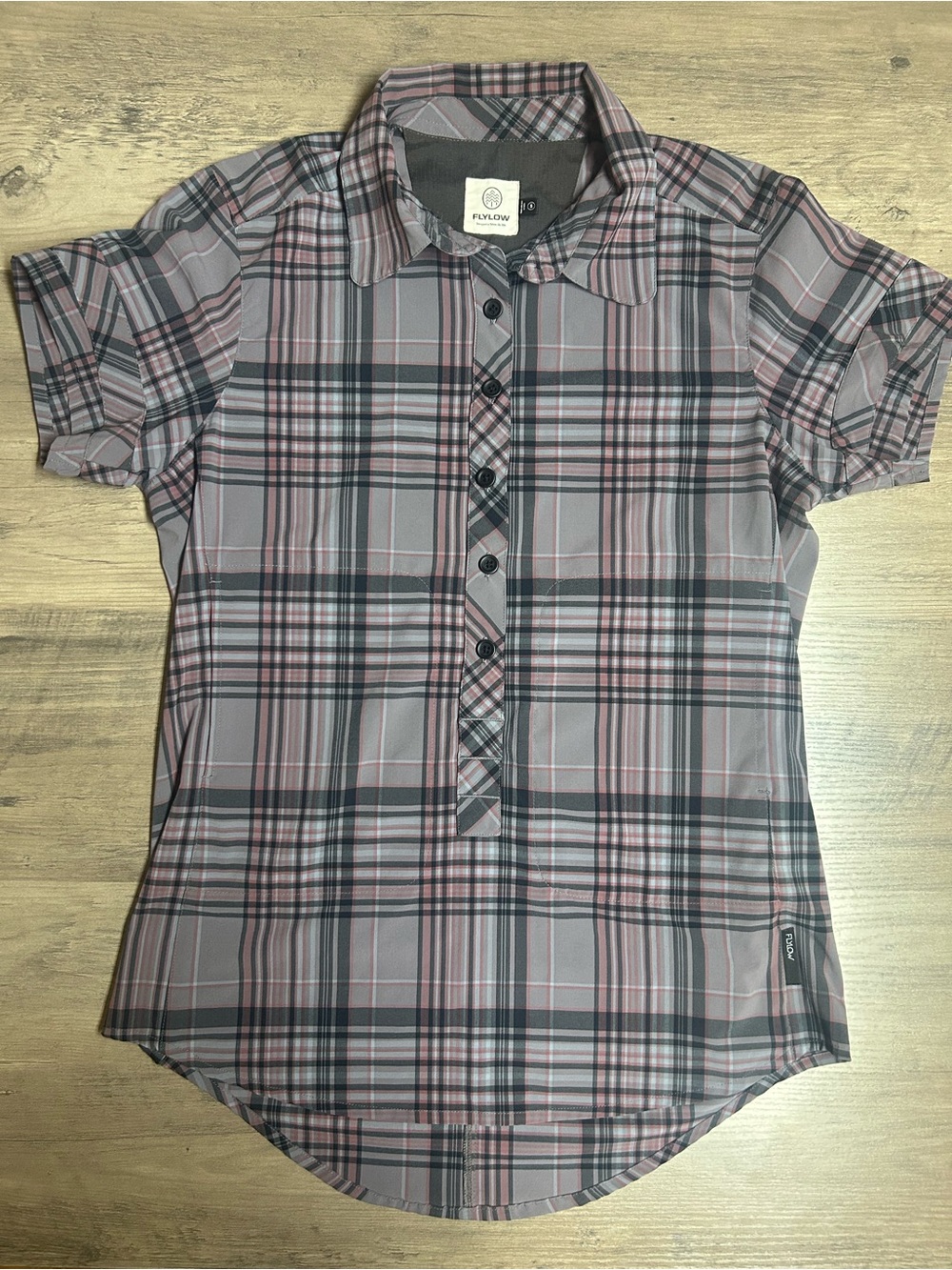 Flylow Women's Aster Plaid Short-Sleeve Button-Down Shirt